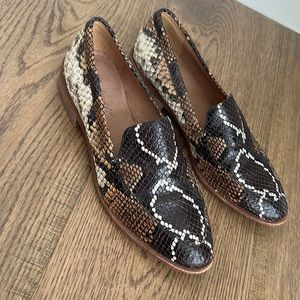 Snakeskin Madewell loafers. Worn a couple times
